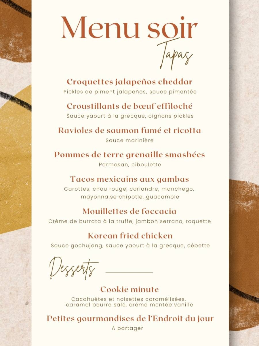 Carte & Menus - L'endroit du Jour - Restaurant Montpellier - Resto Montpellier